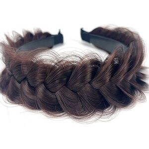 Brown Braided Headband
